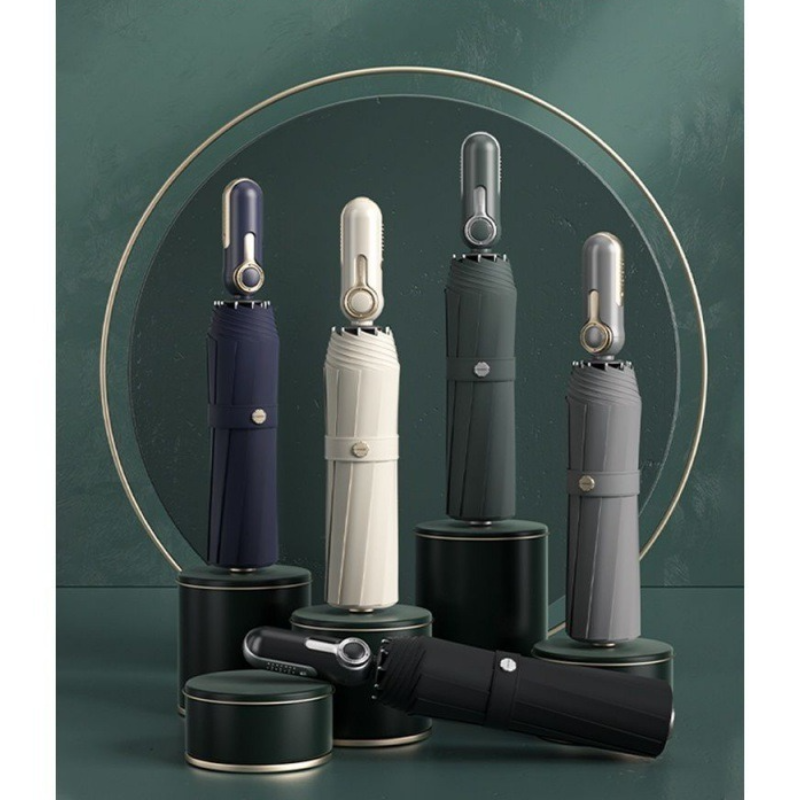 Zuodu parasol wzmocniony wiatroodporny męnarty uczeń przystojny automatyczny składany parasol deszcz lub połysk parasol podwójnego zastosowania