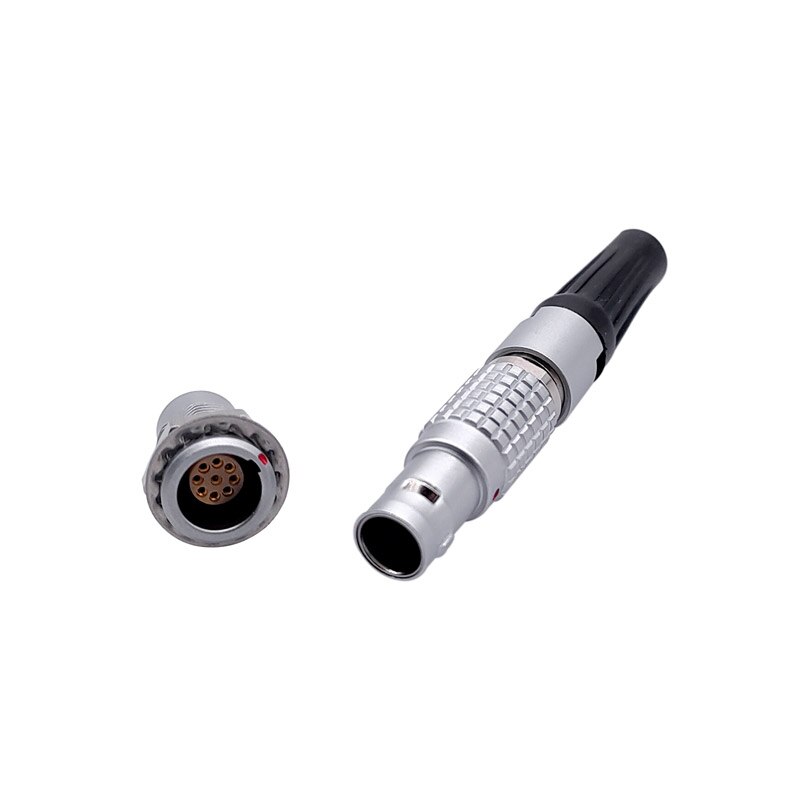 1Set 0B Connector 2 3 4 5 6 7 9 Pin FGG Plug For Sound Device Metal Circular Plug Cable Connector EGG Socket