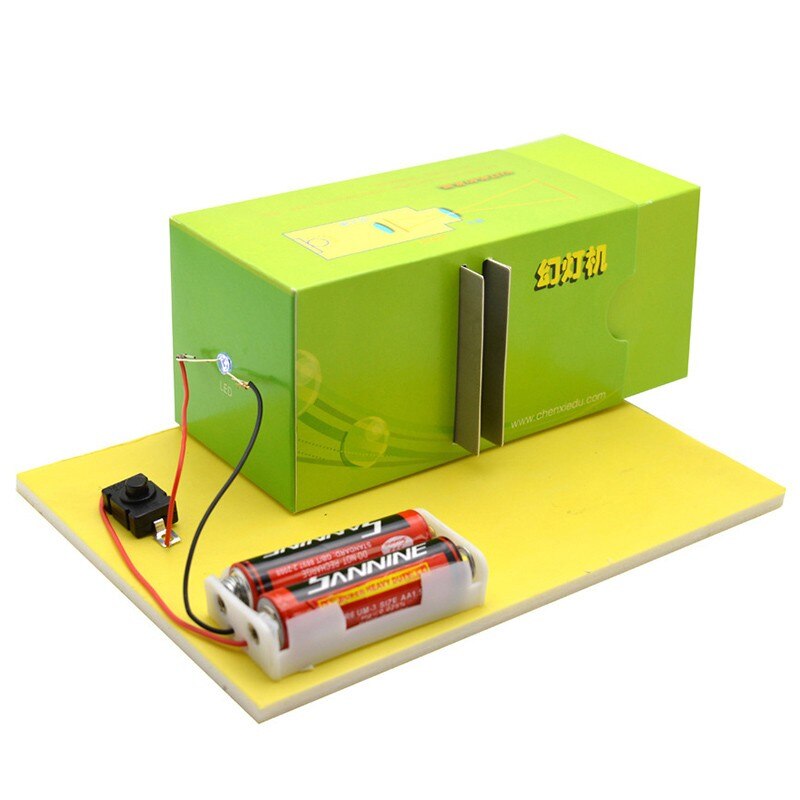 DIY science and technology small production slide projector gizmo small toys physics experiment tools no battery