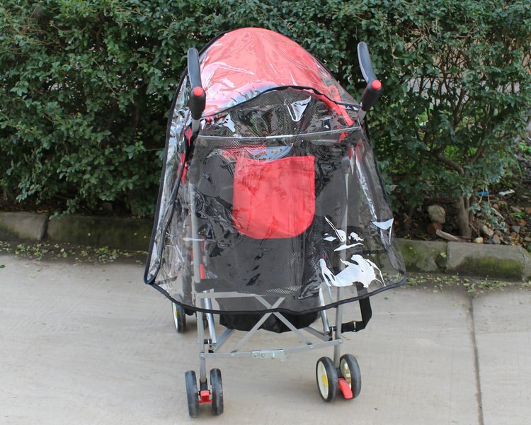 Waterproof Baby Stroller Raincover Universal Pushchair Pram Buggy Raincoat Transparent Rain Dust Cover Windshield