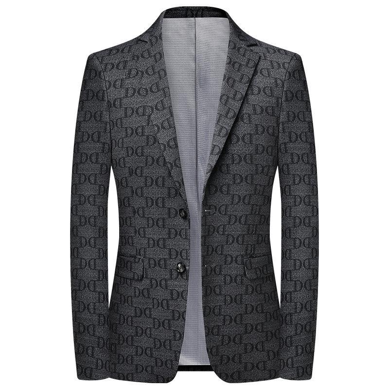 Blazer masculino casual de alta qualidade, casaco fashion para primavera e outono plus size m, l, xl, 2xl, 3xl, 4xl