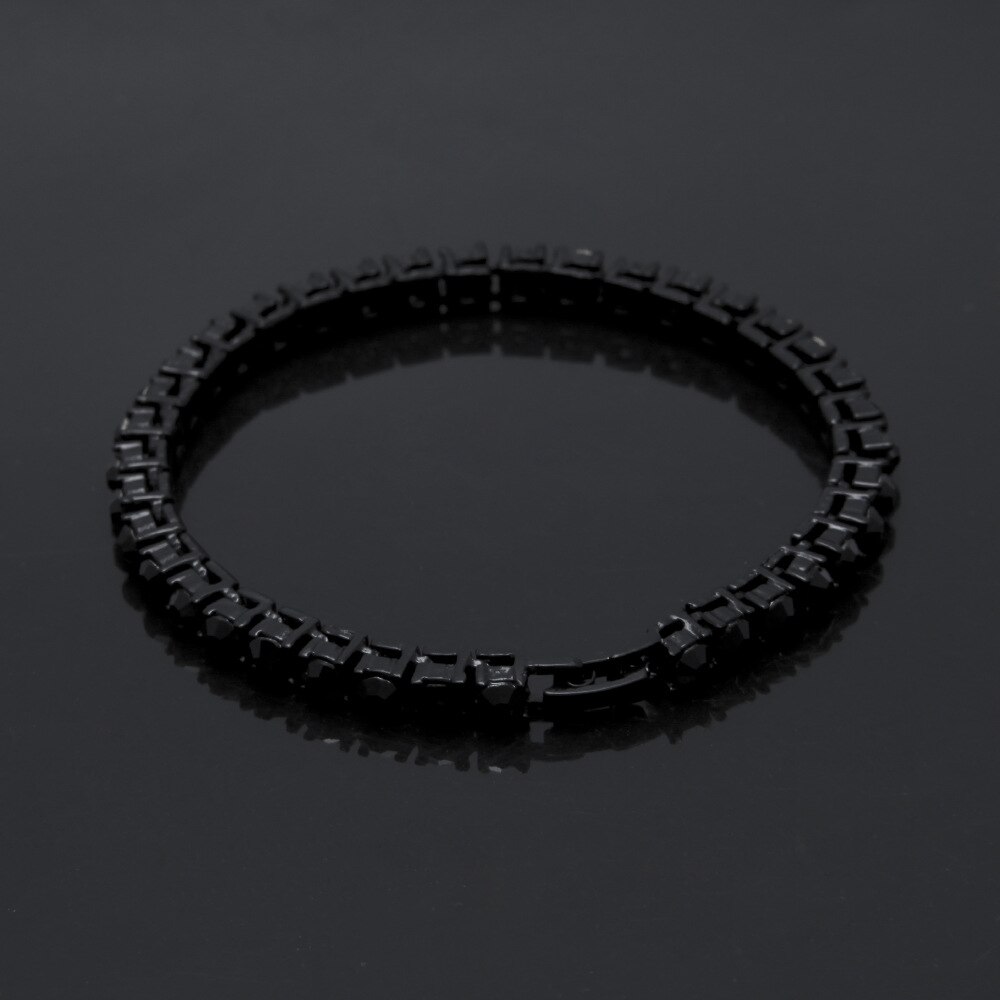 Hip hop Bling Iced Out Cubic Zirconia Bracelet Tennis Chain Bracelets Women Men 1 Row CZ Link Chain Jewelry Gold Silver Color