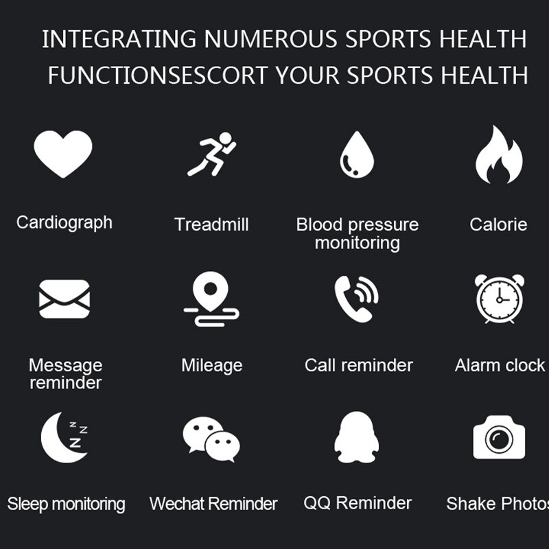 Smartwatch M5 Hartslag Slimme Band Fitness Tracker Bluetooth Sport Smartband Waterdichte Fitness Band 2022 Smart Armband