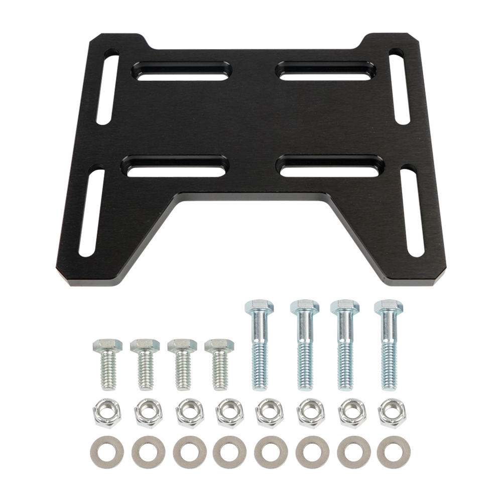 Motor Engine Mount Adapter Bracket Plate For Mini Bike Go Kart Doodlebug DB30 Coleman 100 Predator 212cc Small 4 Stroke Engines: black