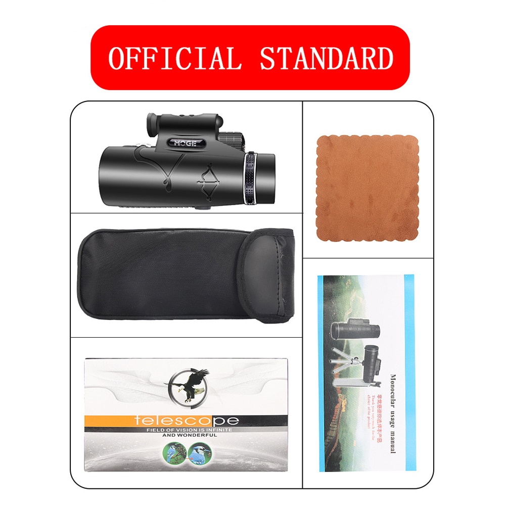 Monocular Powerful Telescope High Power 50X60 Lens HD Monocular Telescope Shimmer Night Vision Outdoor Hiking