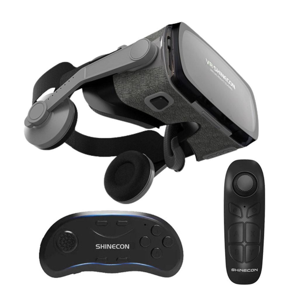 G07E 3D Vr Glazen Doos Vr Headset Helm Voor 4.7 Tot 6.53 Inch Smartphones Movie Video Game Virtual Reality Apparaten met Rocker