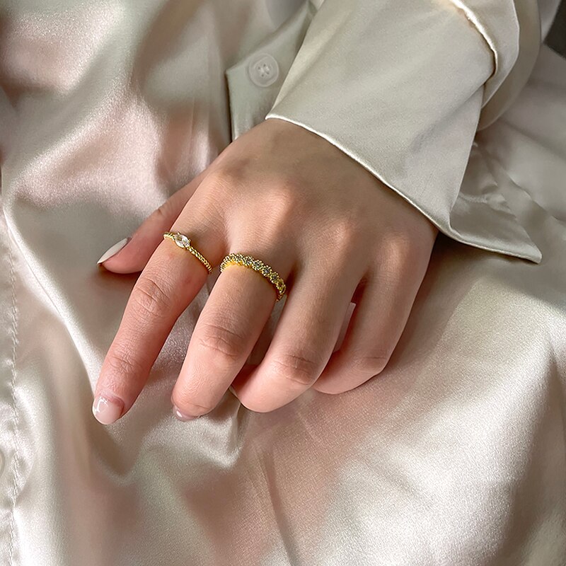 Inmaker Anillo Koper Vrouwen Ring 7Mm Bruiloft Vinger Ringen Voor Paar Minnaar Romatice Engagement Sieraden Bijoux Femme 2022