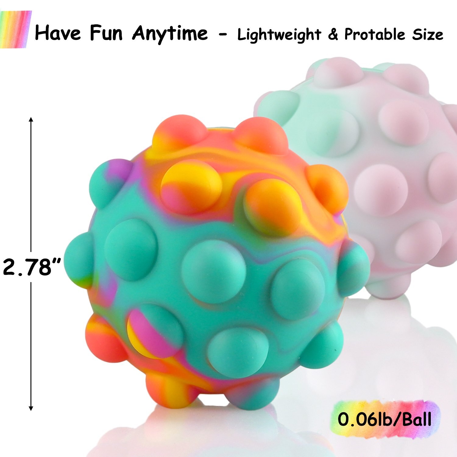 Pop Stress Ballen Bubble Popping Zintuiglijke Speelgoed 3D Pop Fidget Zintuiglijke Speelgoed Stress Reliever Siliconen Speelgoed Voor Autistische Kinderen Symomok