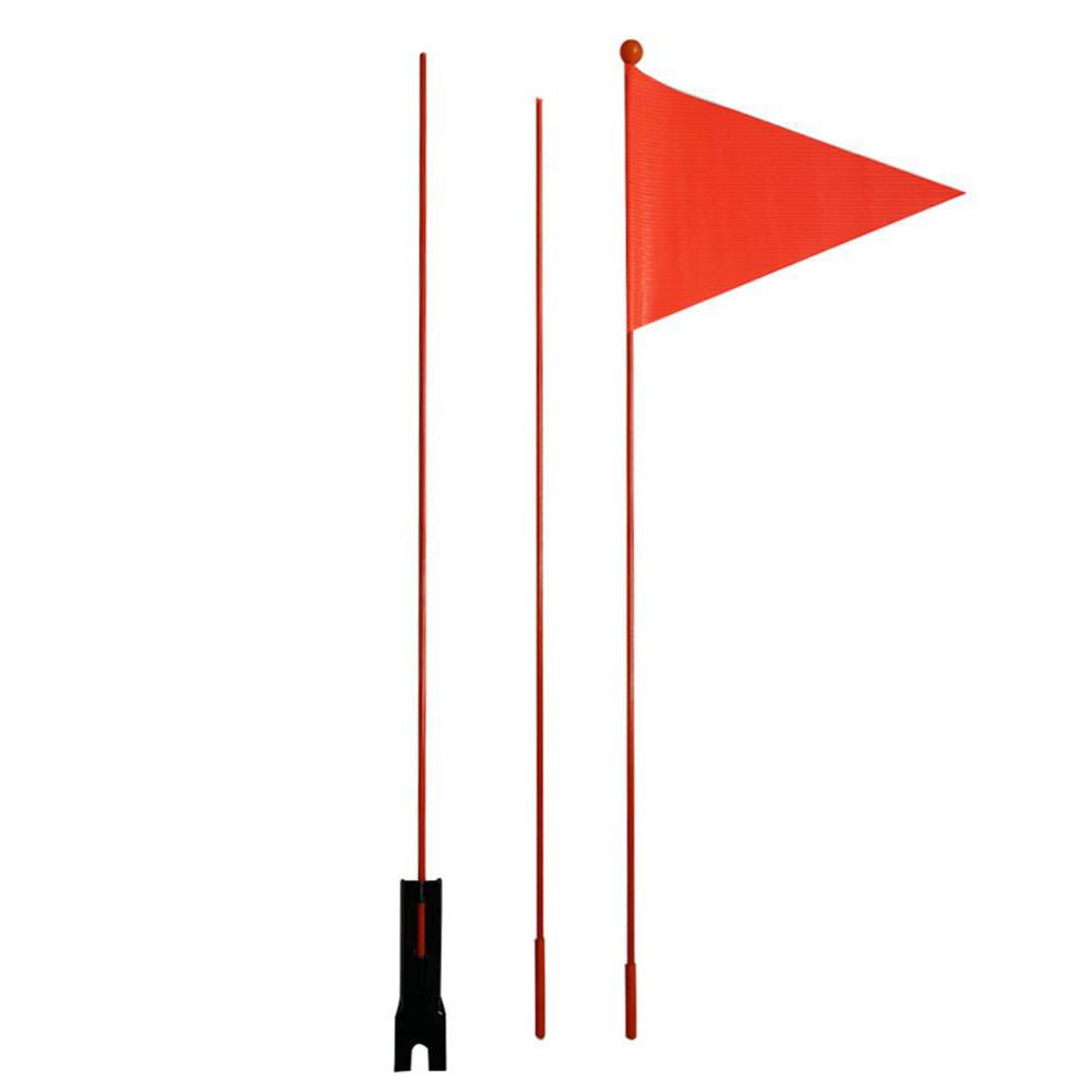 1.8m cykelsikkerhedsflag børneflag glasfiberstænger cykelmontering vandtæt flag til cykelturudstyr: Orange