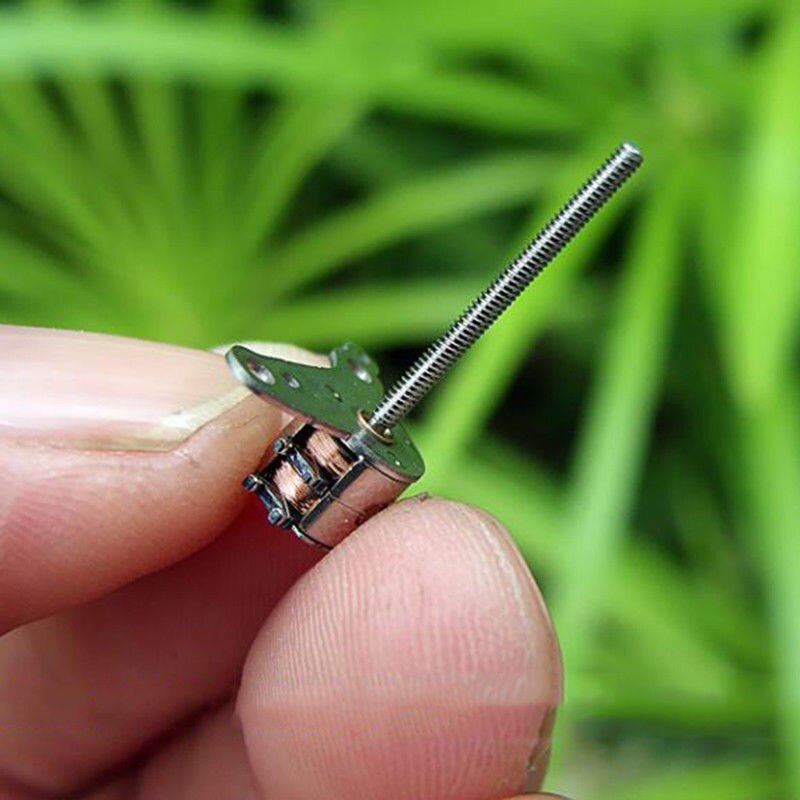 Nidec Miniature 6mm Stepper Motor 2-phase 4-wire Stepping Motor with 17mm Long Linear Screw Shaft DIY Camera Lens Adjustment