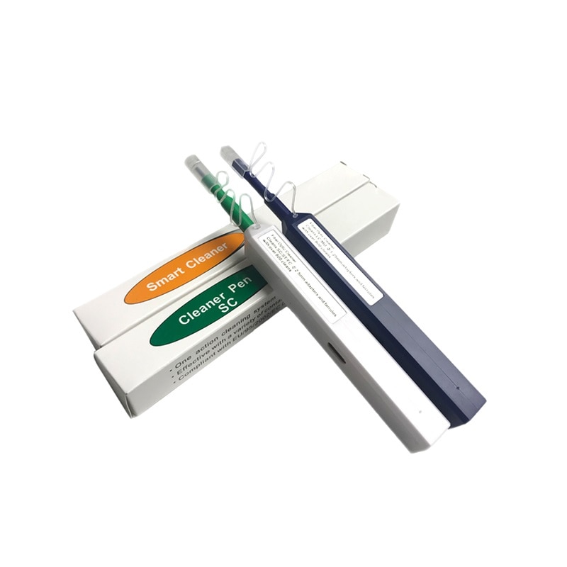 LC/SC/FC/ST One-Click Cleaner Tool 1.25mm and 2.5mm Fiber Optic Cleaning Pen 800 Cleans Fiber Optic Cleaner