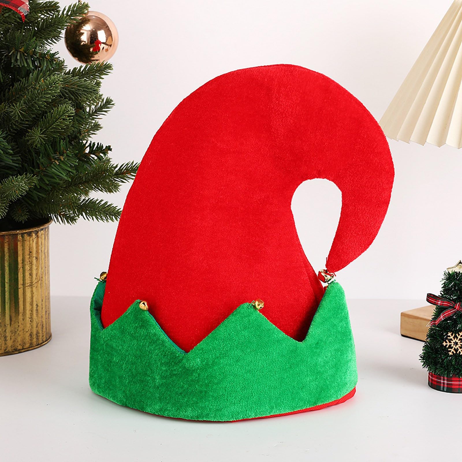 Rode en groene kerstmutsen Kerstmis Unisex Modieuze en comfortabele hoed Kerstdecoratie Props Navidad