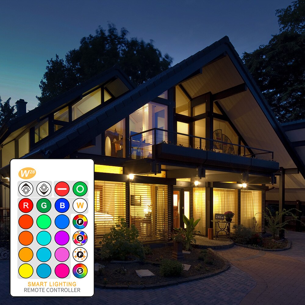 E27 älykäs ohjauslamppu led rgb valo himmennettävä 5w 10w 15w rgbw led lamppu värikäs vaihtuva lamppu led lampada rgbw valkoinen sisustus kotiin