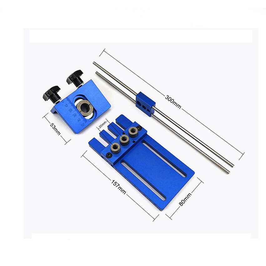 Woodworking Tool DIY Hand Tools Drilling Guide Kit Woodworking Tool 3 in 1 Drilling Locator Drilling Guide Kit