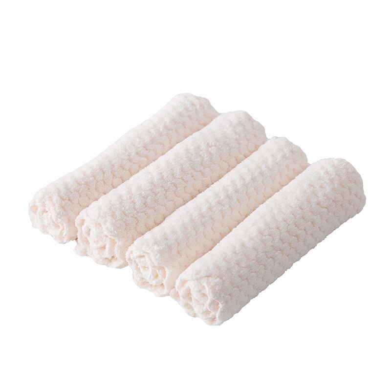 1 pçs super absorvente pano de limpeza de microfibra toalha de cozinha prato de lavagem de pano de mesa de alta eficiência toalha de limpeza doméstica: Beige
