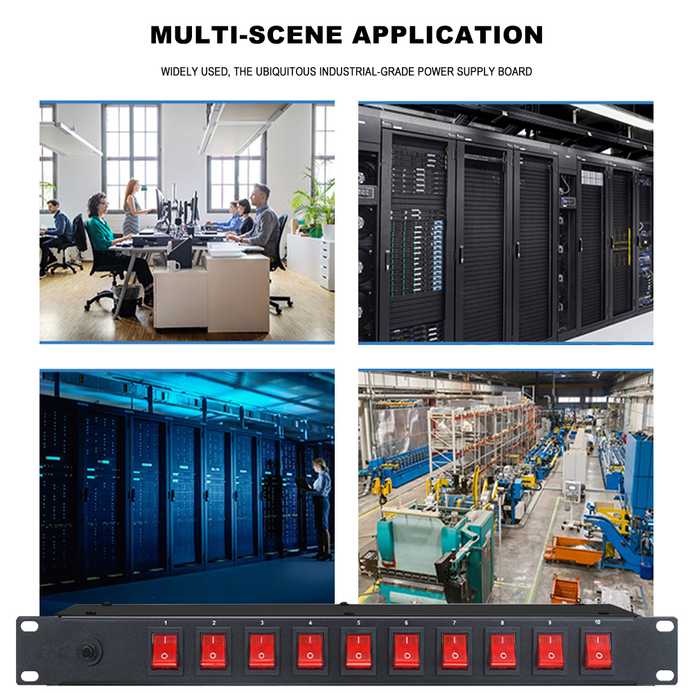 10 Channel High Power Equipment Power Supply Controller Independent Air Switch Power Sequencer