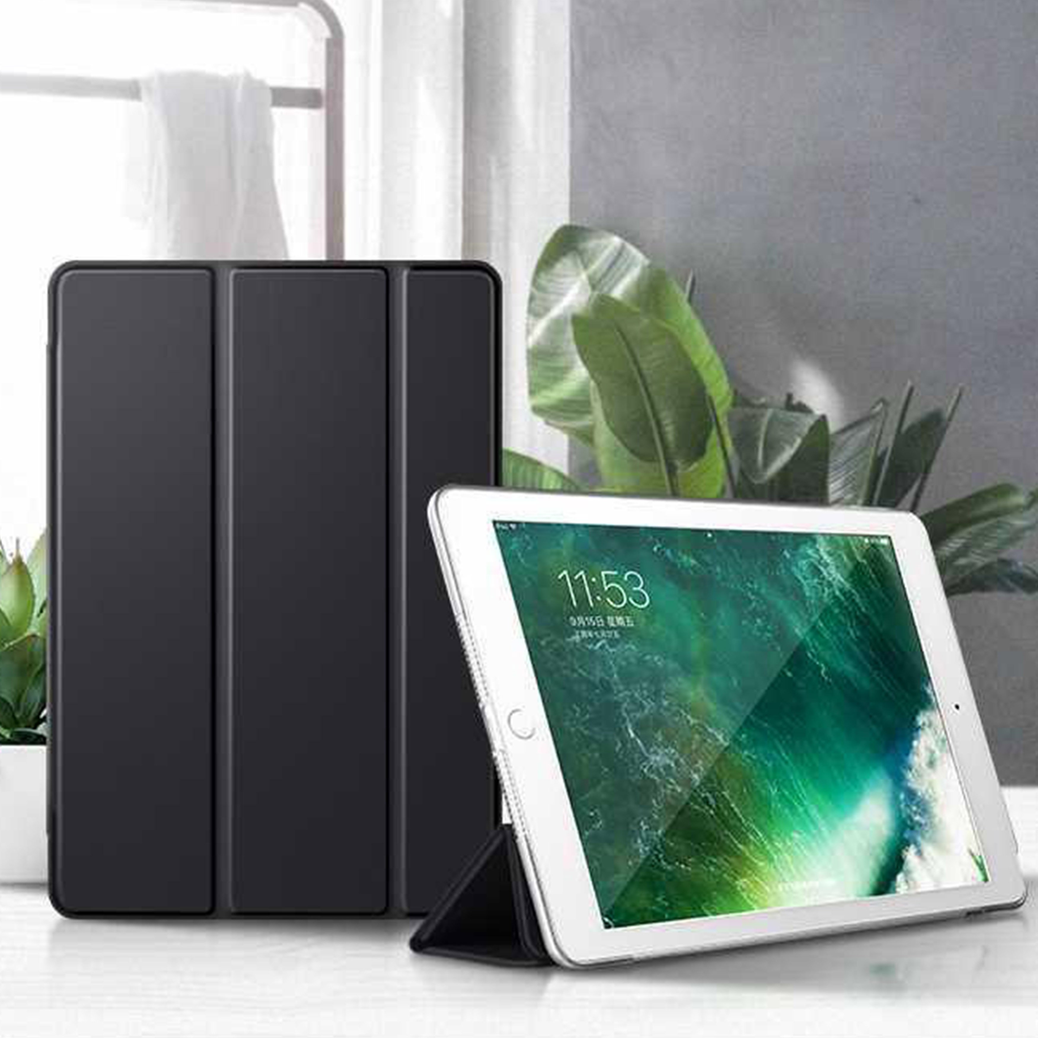 Leather Case Voor Apple Ipad 5 5th Generatie Folio Cover Voor Ipad 5 A1822 A1823 9.7 ''Tablet Case stand Auto Sleep Smart