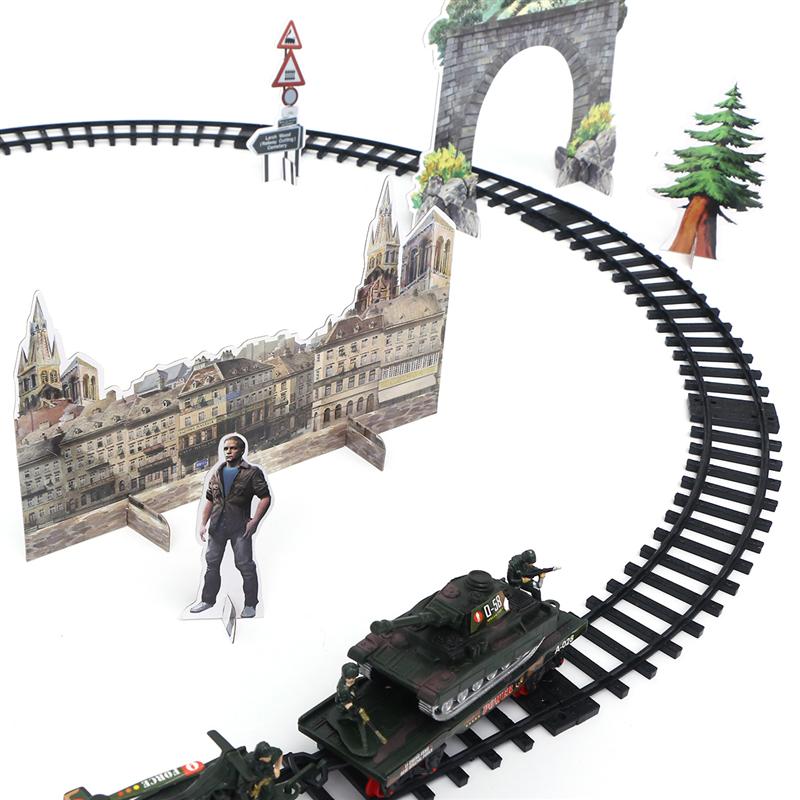 1 Set Rail Train Simulation Classic Remote Control Rail Train RC Trains for Christmas