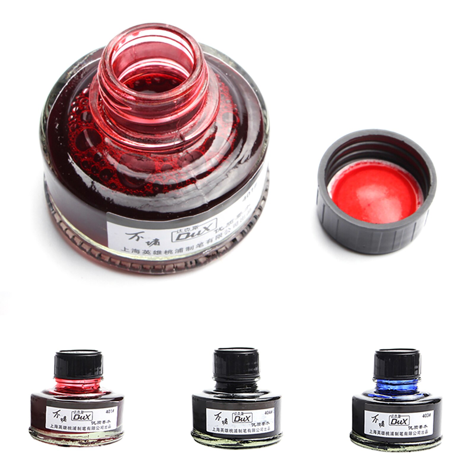 50Ml Rood Blauw Zwart Gebotteld Glas Pen Inkt Glad Schrijfpen Kantoor Student Refill Schoolbenodigdheden Briefpapier Inkt Vulpen
