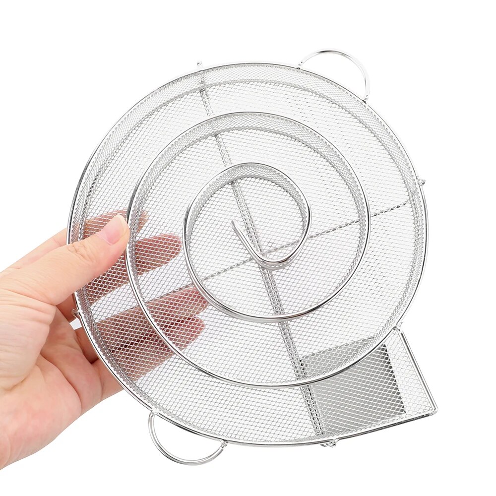 Mini grill laks bacon fisk hjemmeryger generator træflis stål grill bqq ovn plade stegekomfur kødværktøj