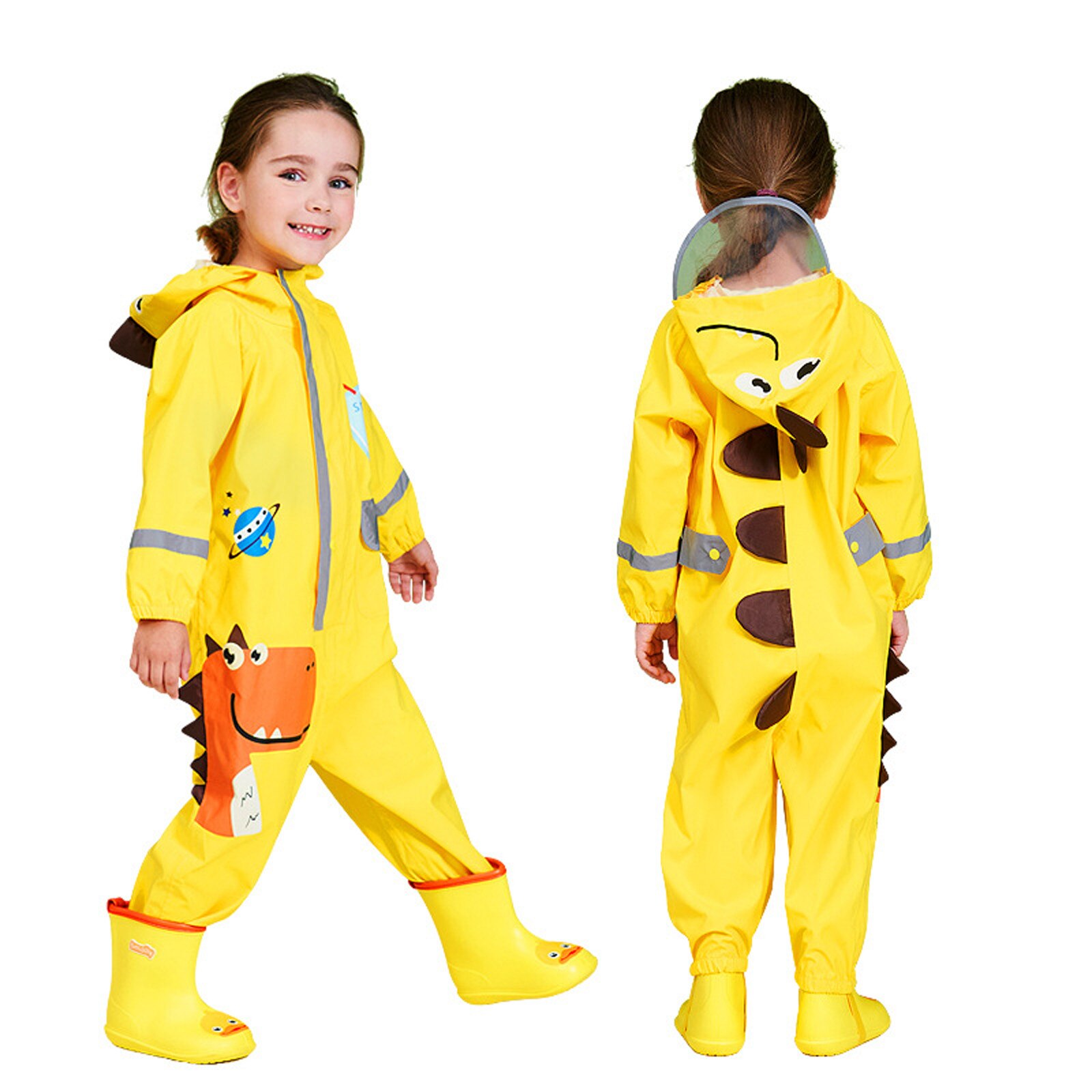 Imperméable pour enfants, combinaison de pluie pour enfants, capuche de bébé, combinaison imperméable une pièce, imperméable boueux, imperméable respirant pour enfants
