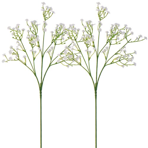 1 pc kunstige babysbreath gypsophila silke blomst fest bryllup diy hjemmeinnredning plast pu blomst krans krans til bursdag