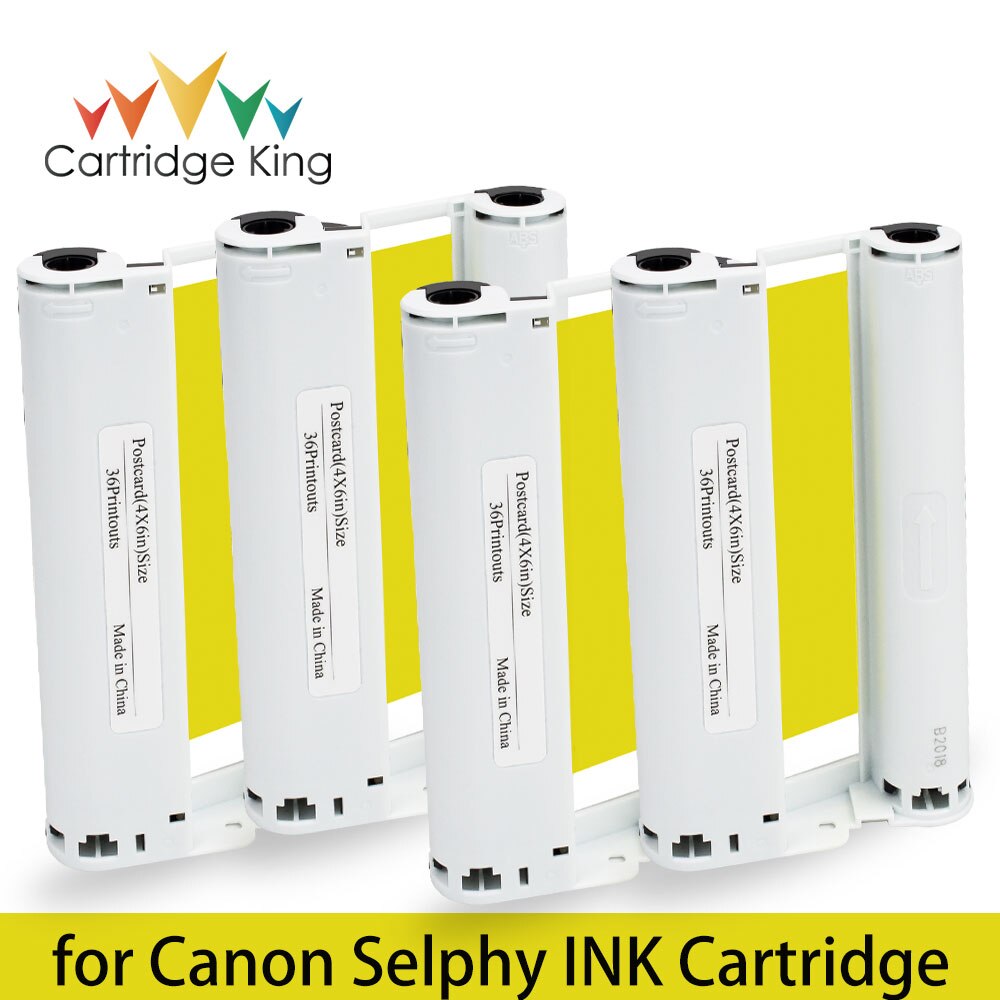 10 Stuks Kleur Inkt Compatibel Voor Canon Selphy Compact Foto Printer CP1200 CP1300 CP910 CP900 Kp 108IN KP-36IN Cartridge: 4PCS