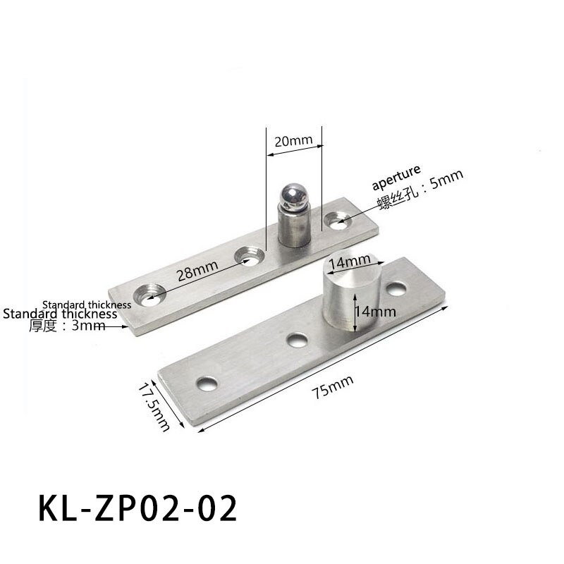 Stainless Steel Doors Hinges Under 360 Degree Rotating Shaft Rotation Positioning Concealed Cabinet Hinge Fitting