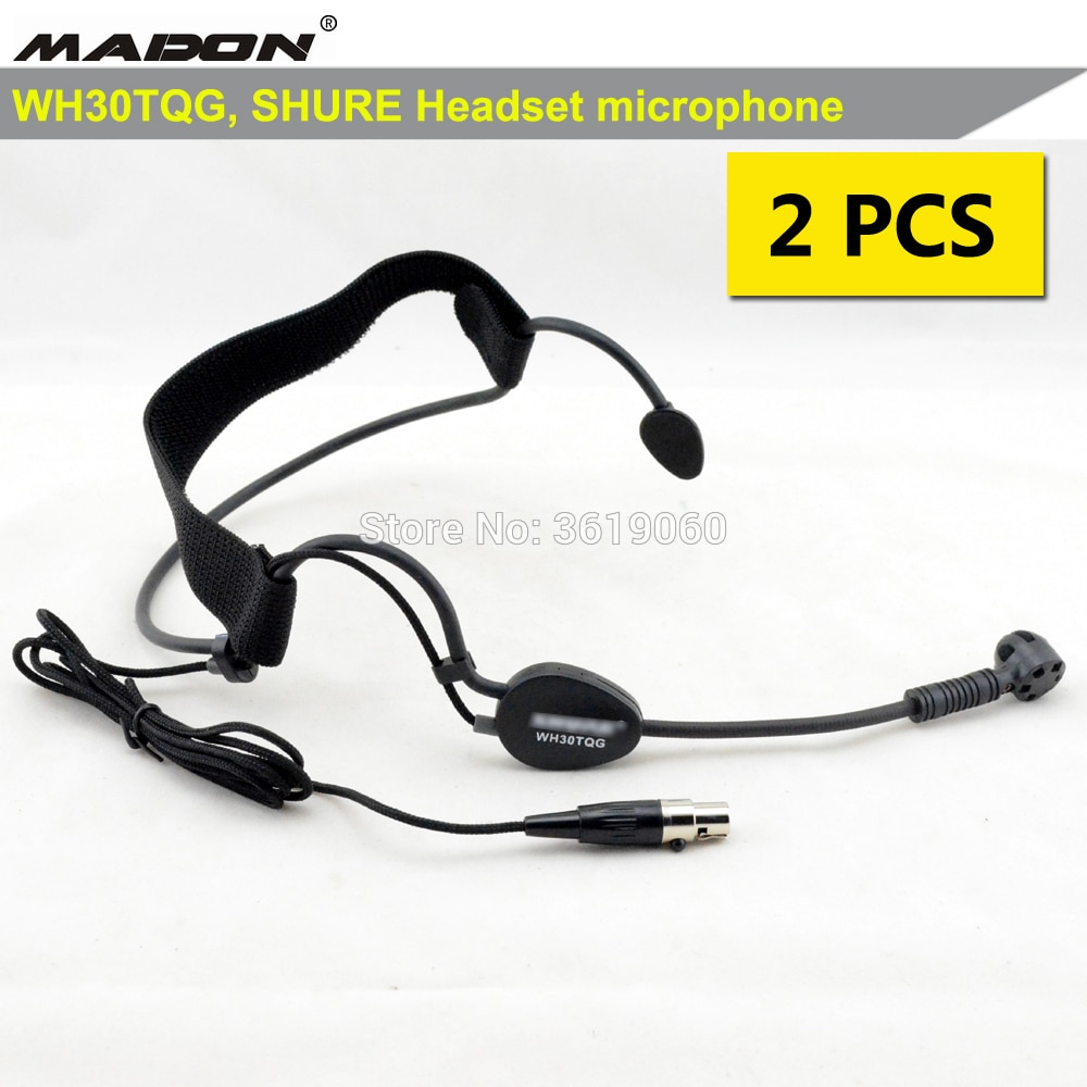 , 2 pcs whole sales shuretype WH30TGQ ,xlr headset microphone