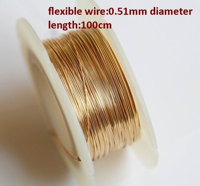 100 centimeter/lot Gold filled Draad multi-size snijden semi-rigide kralen wire sieraden maken DIY accessoires ib3152: 7