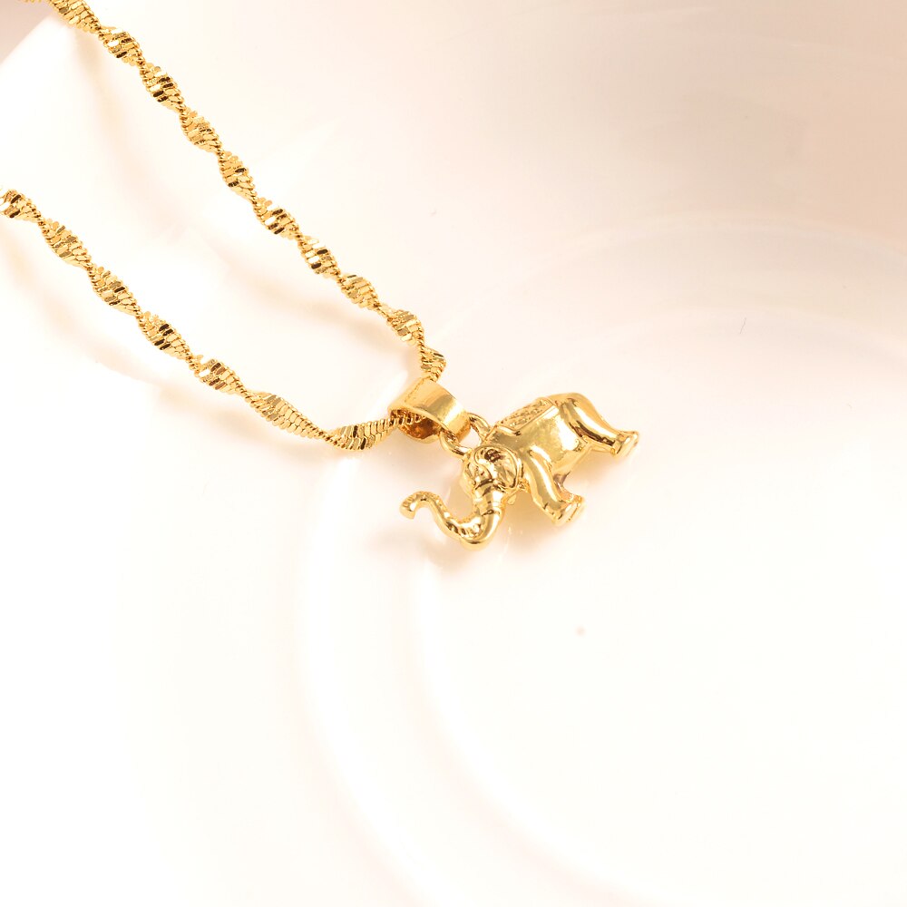 Bangrui mutter kinder gold charms elefantenanhänger halskette herren schmuckfabrik hochzeit brautparty
