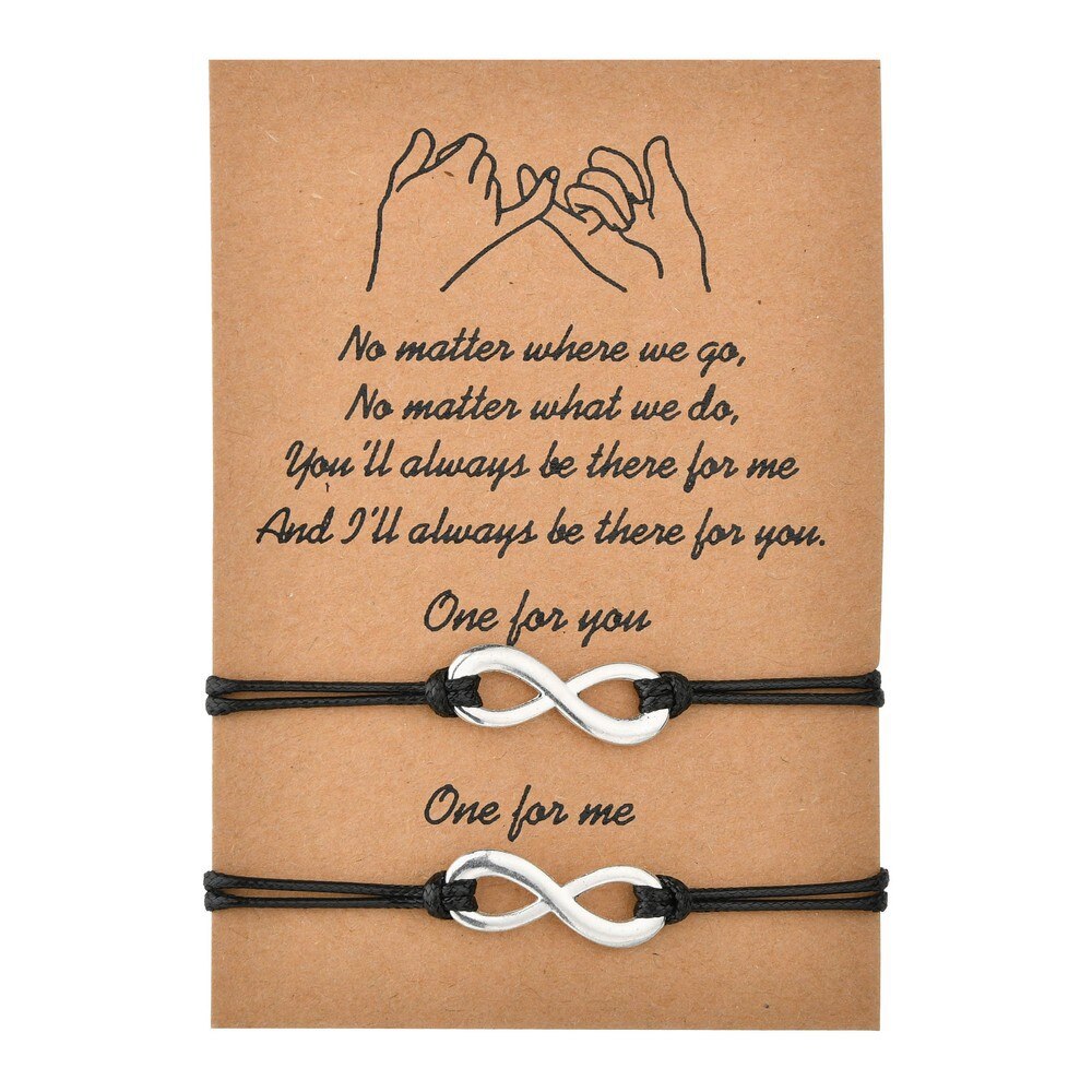 Beste Vriend Armband Pinky Promise Armband Vriendschap Armband Voor 2 Verstelbare Bijpassende Armbanden Vriendschap