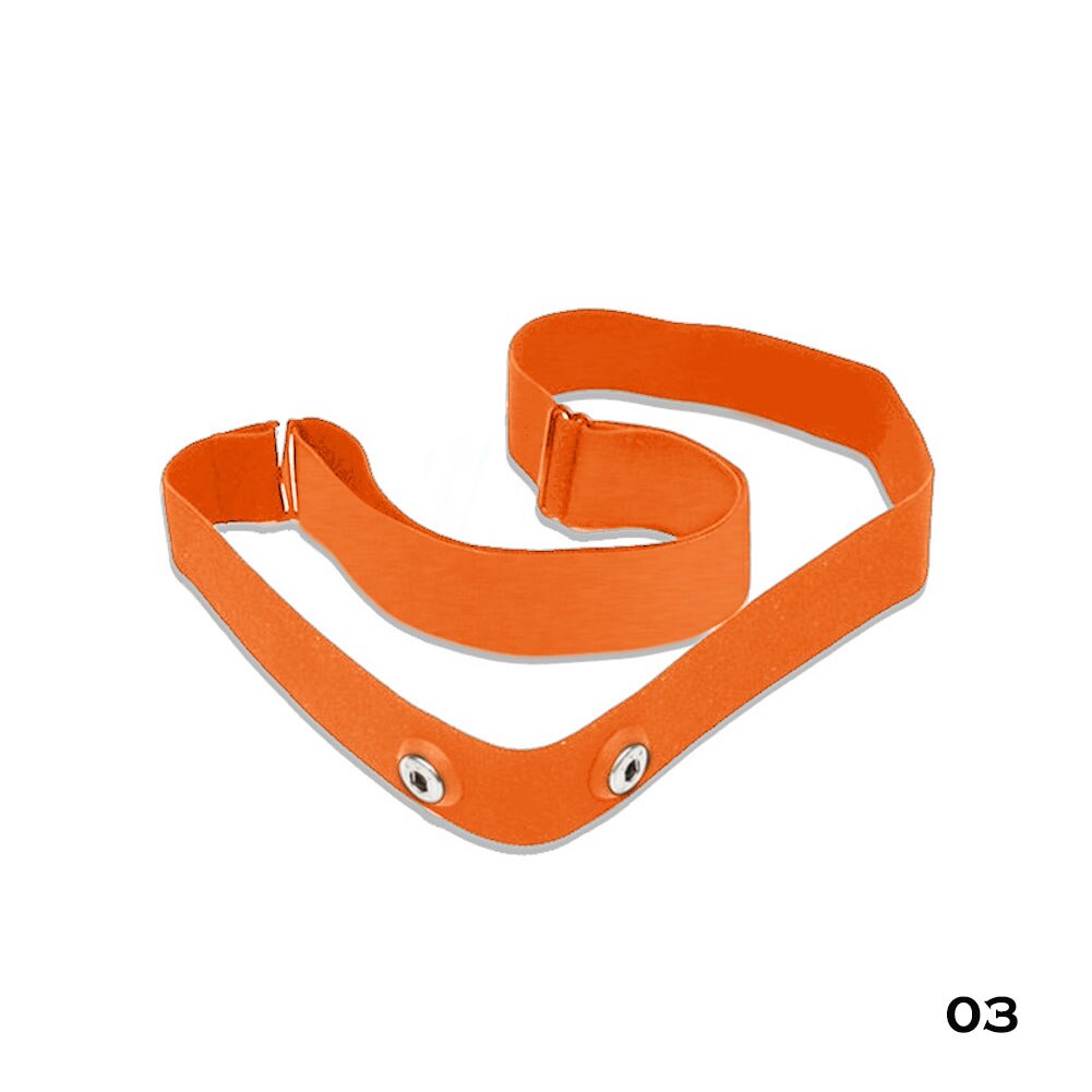 Heart Rate Monitor Sport Running Sensor Adjustable Chest Strap For Wahoo Garmin Polar Connected Outdoor Band: Orange(only belt)