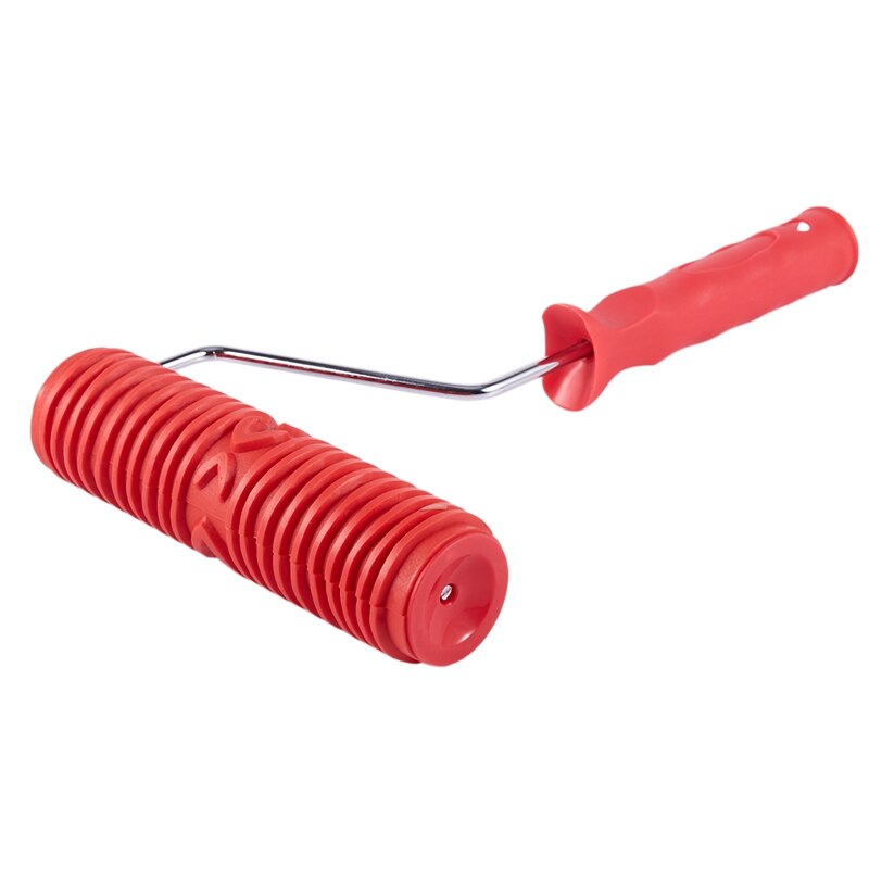 2Pcs 7 Inch Wood Grain Embossing Roller Wall Bedroom Decorative Roller Wood Grain Pattern Embossed Texture Painting Tool Roll Br