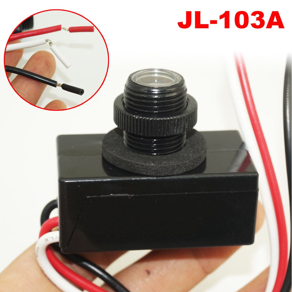 JL-103A Photocell Light Sensor Photo Outdoor 120V Photoelectric Electric Flush Mount Control Dusk Switch Led Resistor