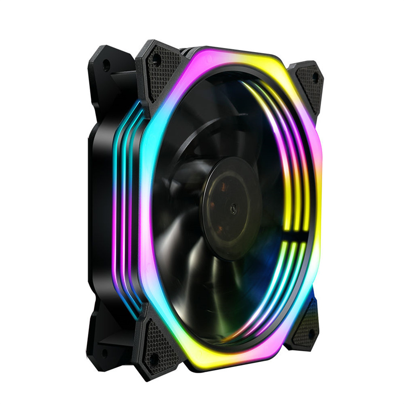 Computer Host LED Glow Blower Computer Modification Repair Parts Tool Cooling Fan Heat Sink Accessories Blower 12x12cm THB5169