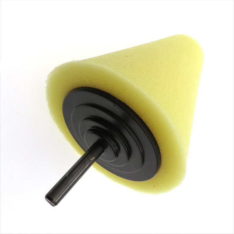 Almohadilla de espuma para pulir faros de coche, Kit de almohadillas de pulido en forma de cono para pulir neumáticos, buje de rueda