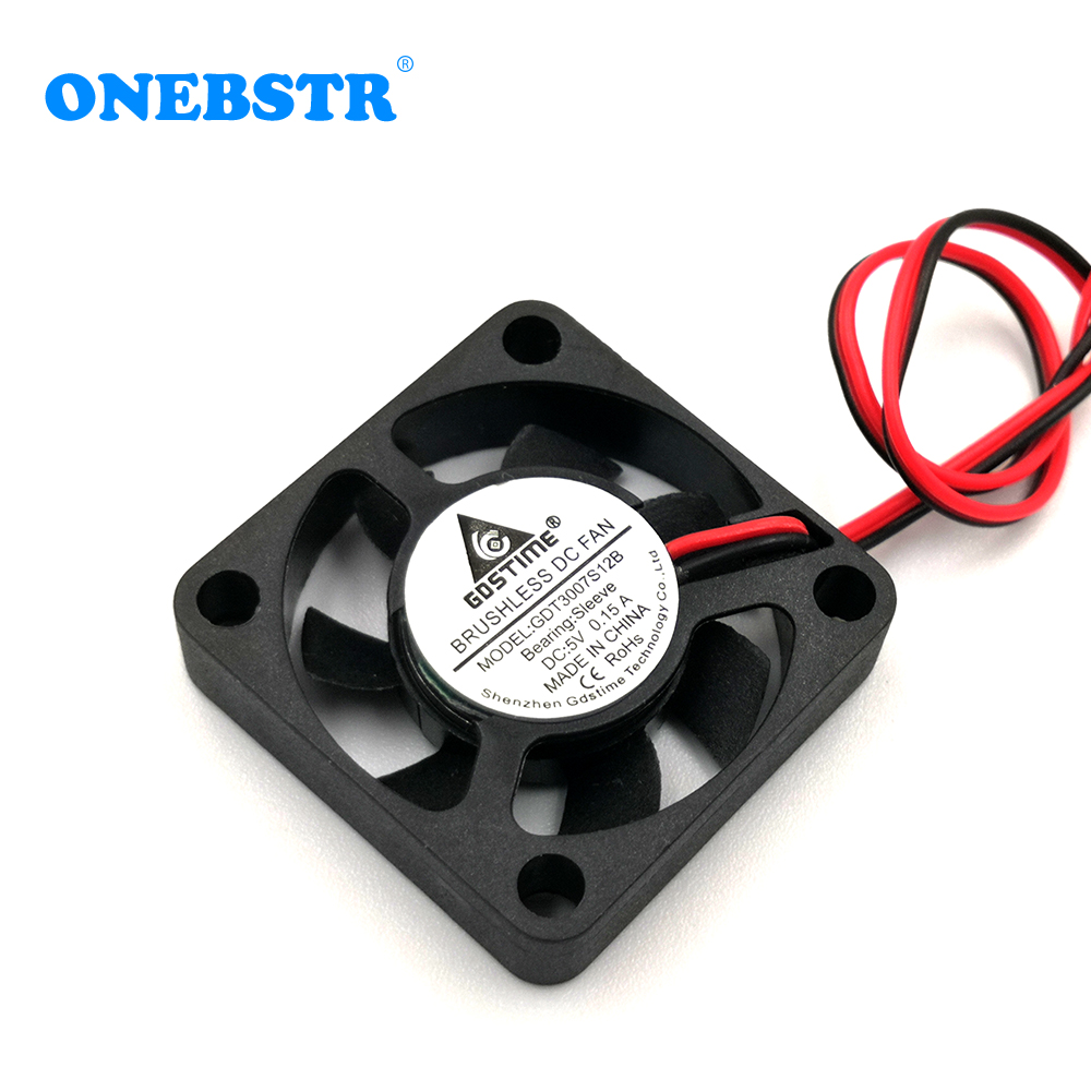 3007 Borstelloze Fan Dc 5V 12V 3Cm 30Mm 30X30X7mm Kleine Voeding Koeling 3D Printer Mini koellichaam Laptop