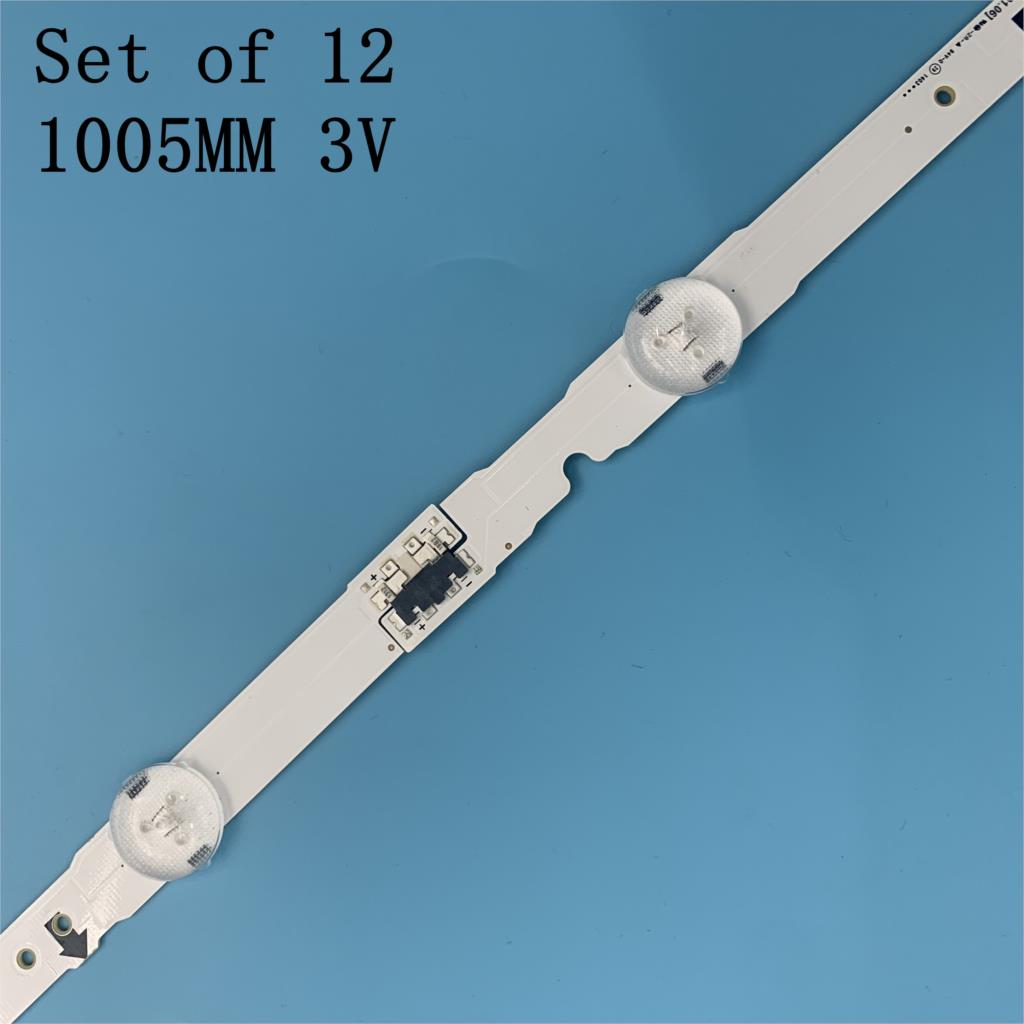 Tira de luces LED de retroiluminación, accesorio para Samsung UE48H6400 UE48J5600 UE48J5600 UE48H5000 UE48H5500 UE48H6200AK D4GE-480DCA 480DCB-R3, 12 unids/set/juego