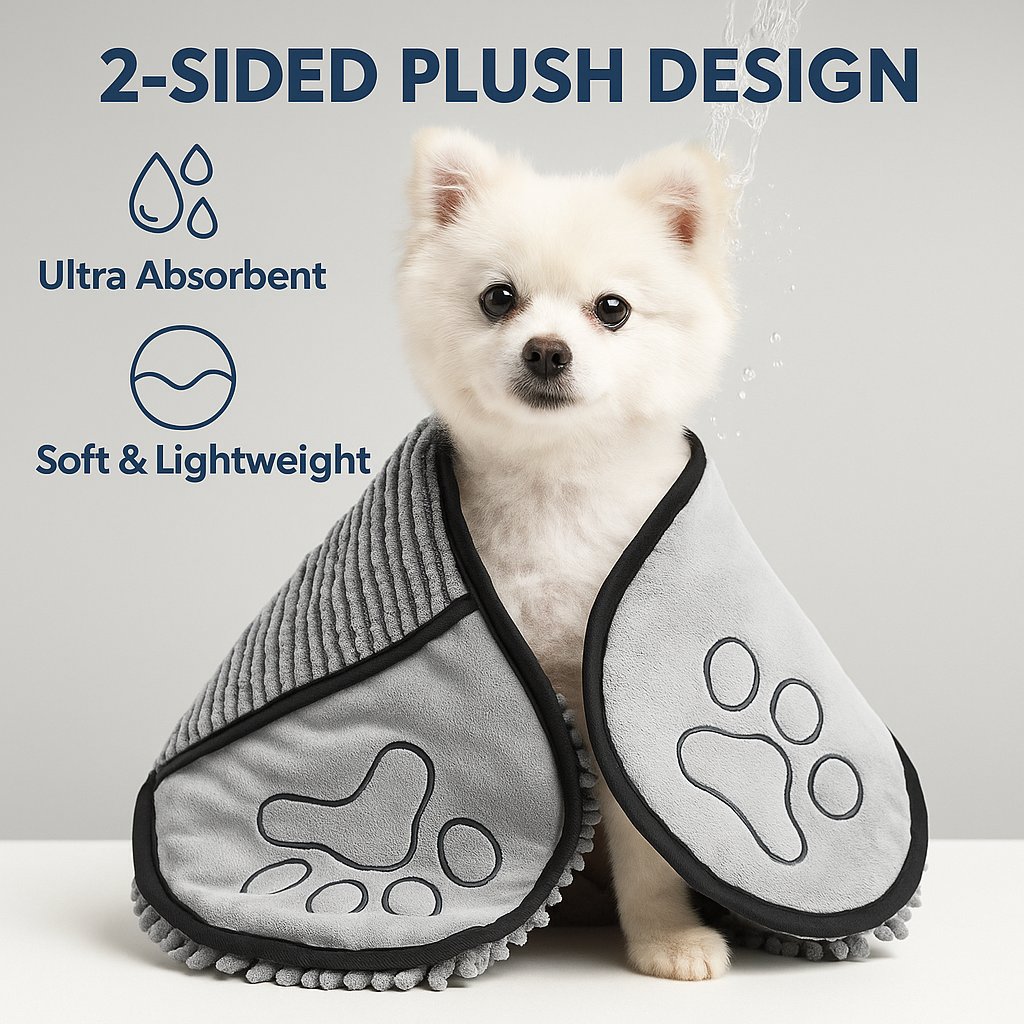 Pet Bath Towel Quick Drying Soft Fiber Super Absorbent Bath Towel Cat And Dog Bath Towel Large Wiping Cloth Blanket Pet Supplies