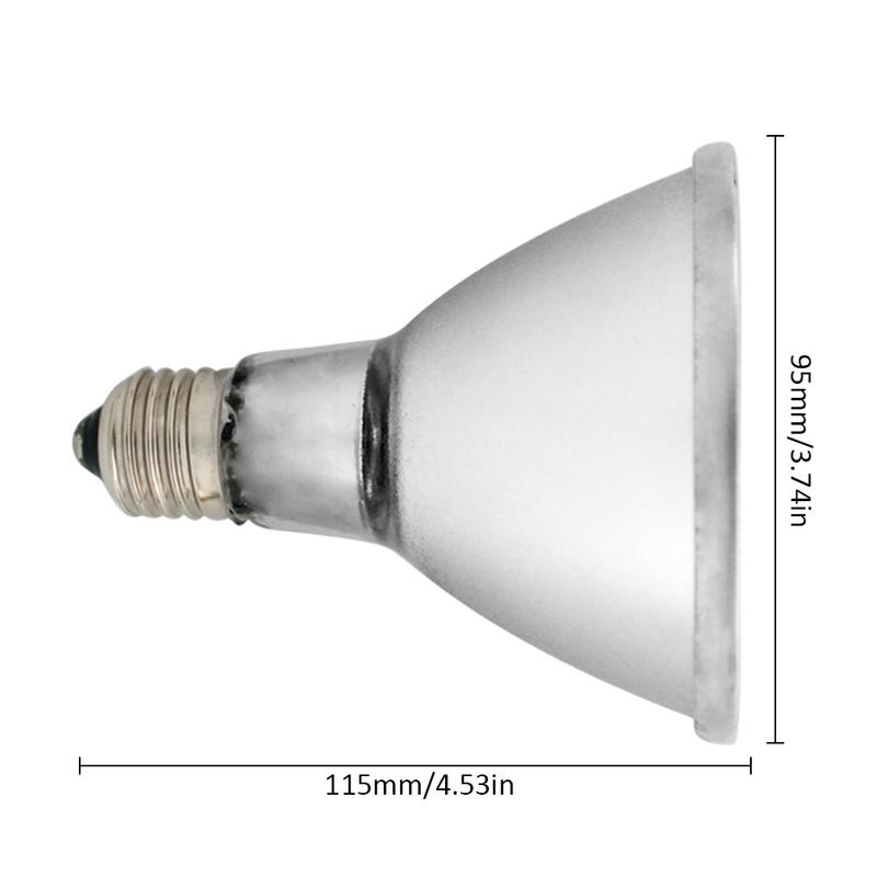 Lampada rettile Lampadina Rapido riscaldamento Rettile Terrario Tartaruga Lucertola Lontano Infrarosso di Riscaldamento A Raggi Infrarossi Della Lampada 220V Caldo Luce di Notte in Ceramica lampadina