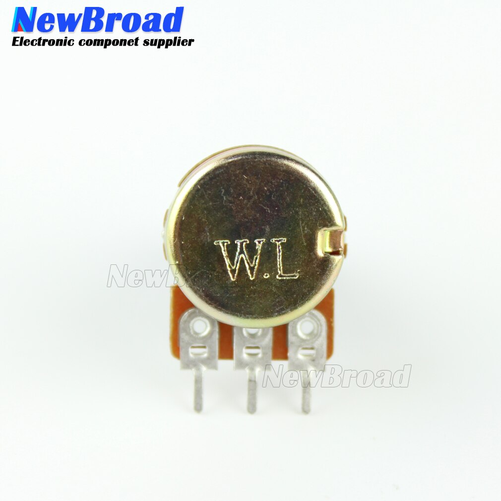 Juego de potenciómetro rotativo cónico lineal, resistencia para Arduino con tapa blanca AG2, WH148, 1K, 10K, 20K, 50K, 100K, 500K, Ohm, 15mm, 3 pines