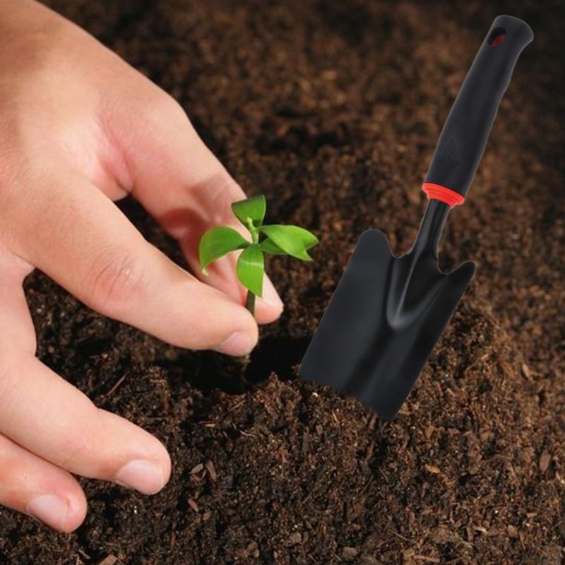 Portable Black Garden Weeder Shovel Spade Multipurpose Tough Carbon Steel Tool X4YE