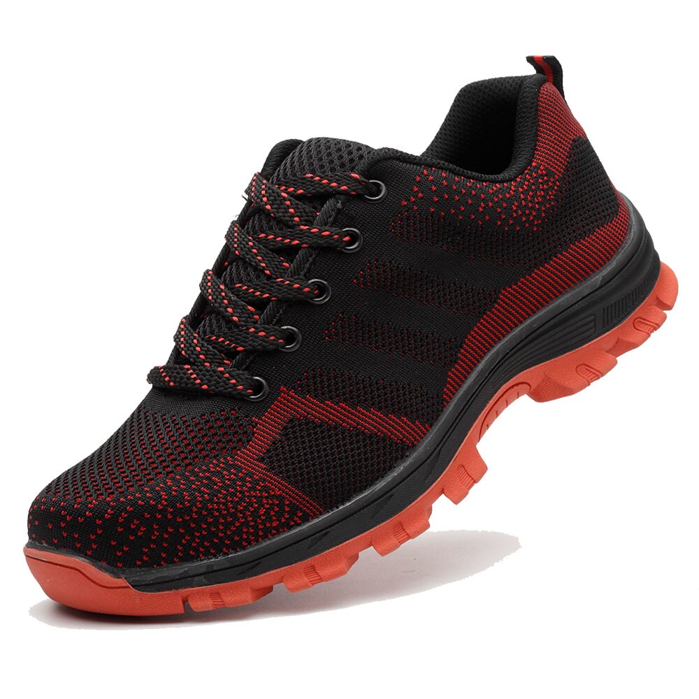 zapatos de seguridad irrompibles Unisex con puntera de acero botas de trabajo y seguridad suela media de acero zapatos de hombre suaves resistentes a impactos de talla grande 46