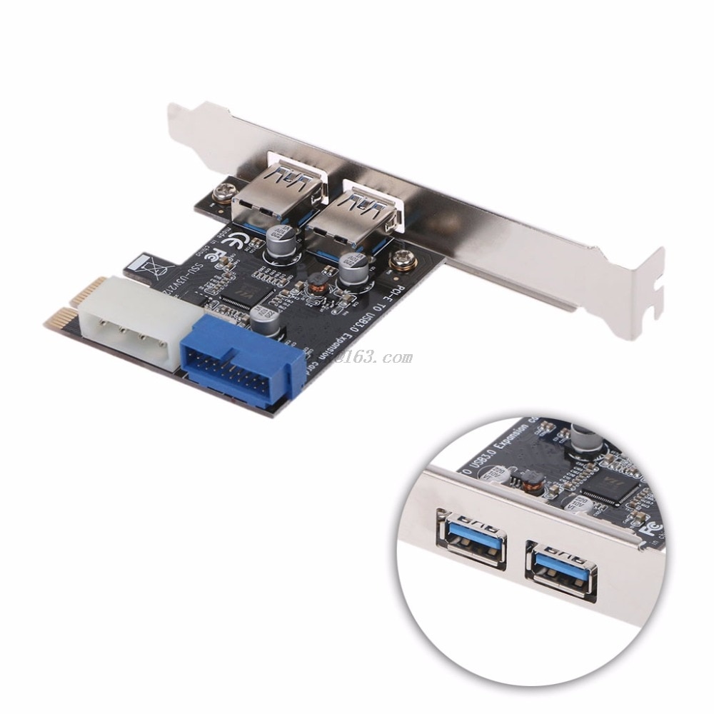 Panel frontal de 2 puertos PCI Express USB 3,0 con adaptador de tarjeta de Control, 4 pines y 20 pines, L059