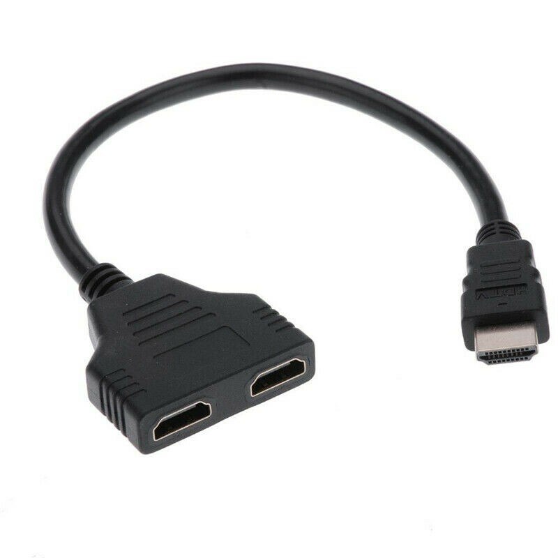 HDMI Splitter Cable 1 Male To Dual HDMI 2 Female Y Splitter Adapter 1080P HDMI Splitter for PC Computer Laptop PS4 HD LED LCD TV: HDMI Splitter