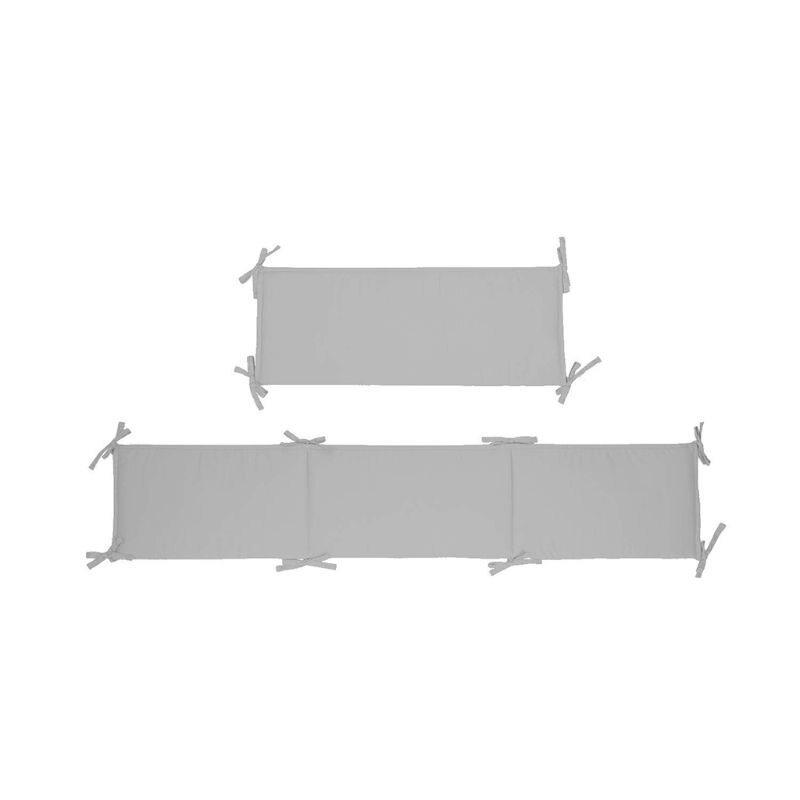 Toddler Crib Bumpers Pads Universal Infant Cot Breathable Protector Bedding Set K1KC: GY