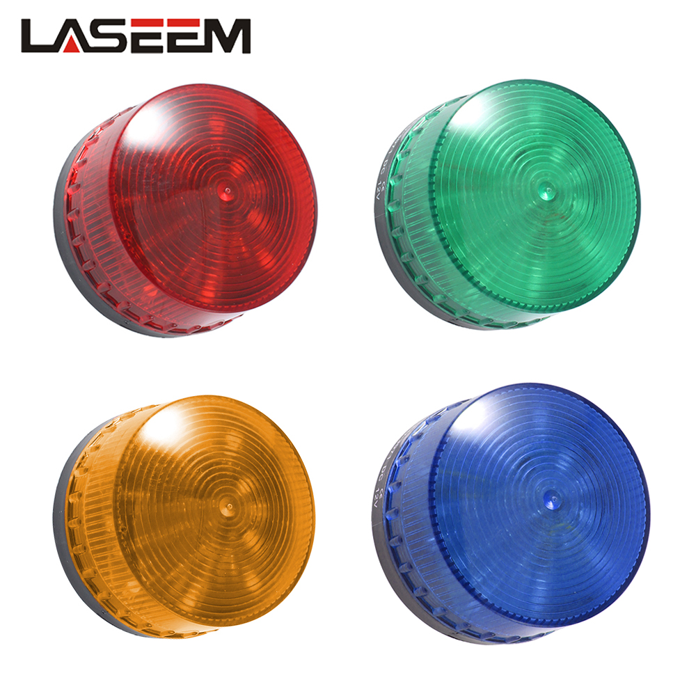 12V 24V 110V 220V Strobe Signaal Waarschuwingslampje Led-3071 Indicator Led Lamp Kleine Knipperende licht Security Alarm Licht Geen Geluid