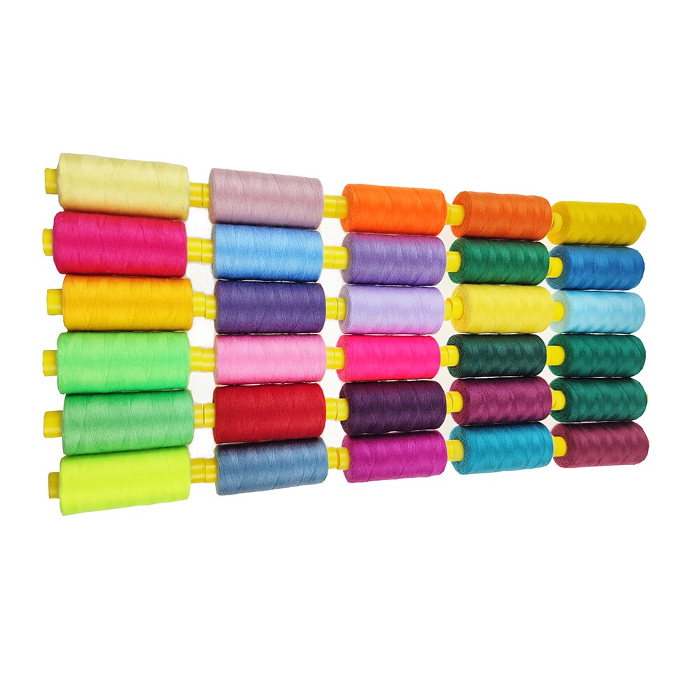 Sanbest Spun Polyester Sewing Thread 500 Meters 40s/2 High Speed Hand Stitching Sewing Machine Overlocking Threads Home: Sewing B Set