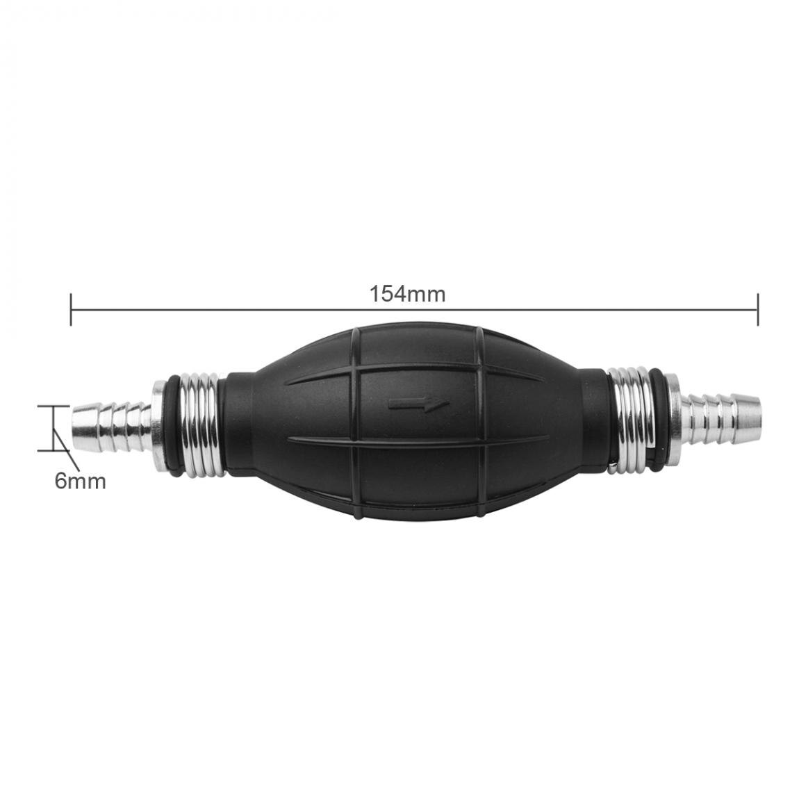 6mm Hand Primer Pump Petrol Gasoline Fuel Line 0.2-6 bar Resistant to oil gasoline for Auto Car Vehicle Boat Marine Motorcycle